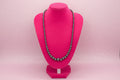 Vintage Graduated Hematite Beaded Necklace w/ Metallic Luster