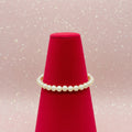 Vintage Classic Single Strand Cultured Pearl Stretch Bracelet