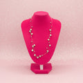 Vintage Triple Strand Floating Illusion Pearl Necklace w. Grey Pearls