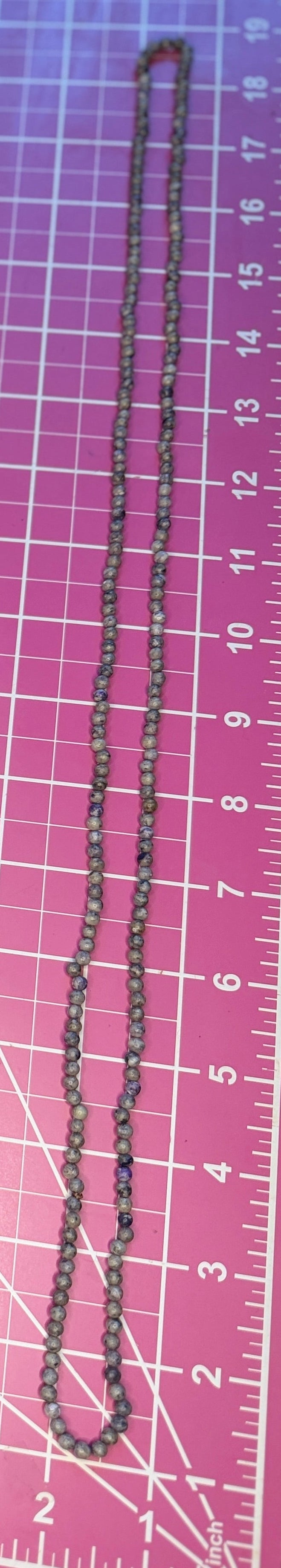 Vintage Hand-Knotted Multicolor Jasper Agate Bead Strand Necklace