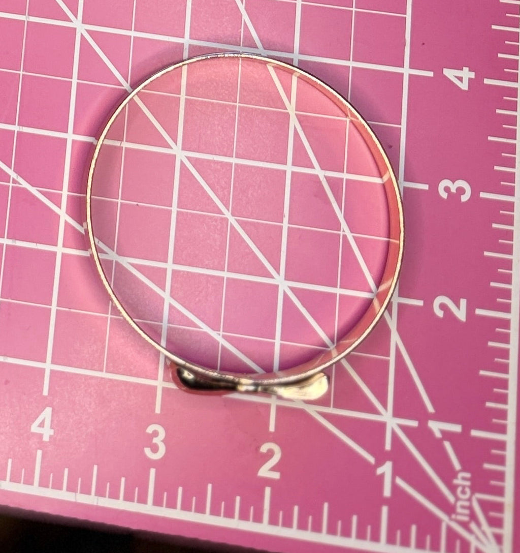 Vintage Rose Gold-Tone Metal w/ Crystals Bow Bangle Bracelet