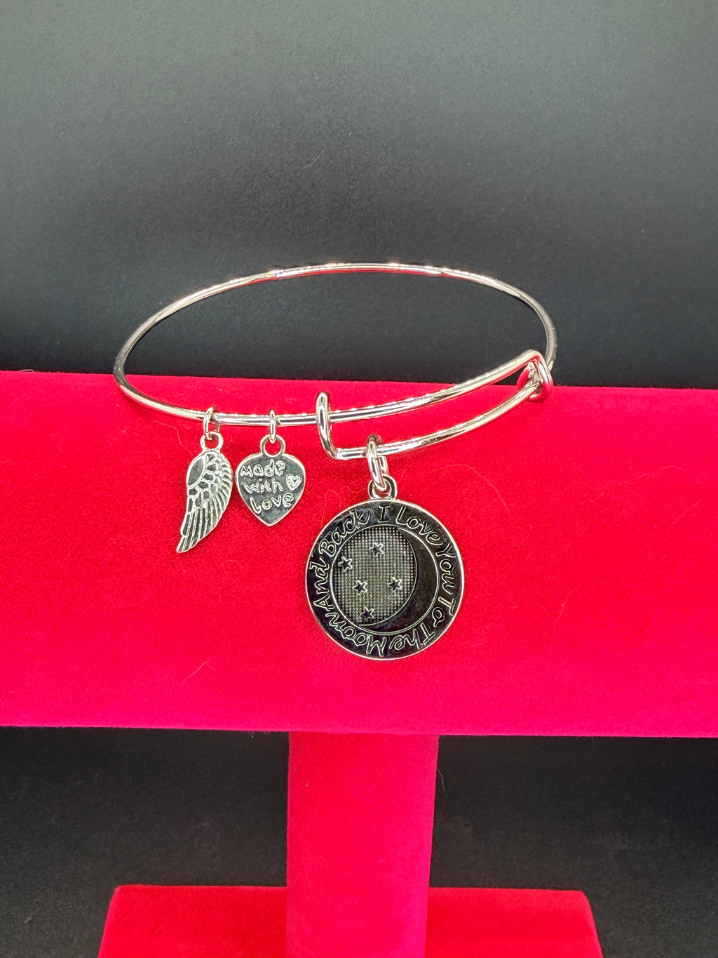 I Love You to the Moon & Back Expandable Bracelet