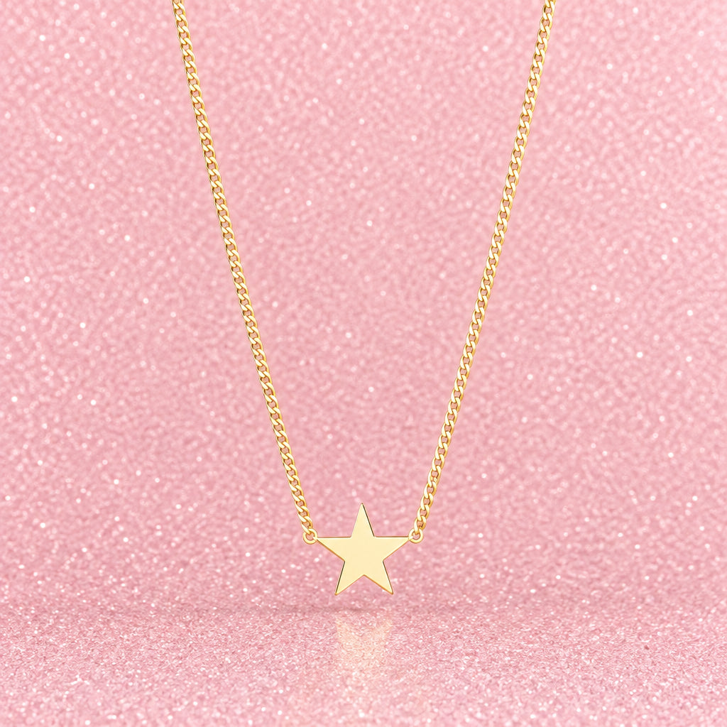 Vintage 1975 Avon Sunny Star Gold Tone Pendant Necklace