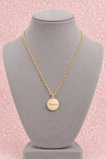 Vintage Gold Tone Lapis Lazuli Star and Taurus/Constellation Charm Pendant Necklace