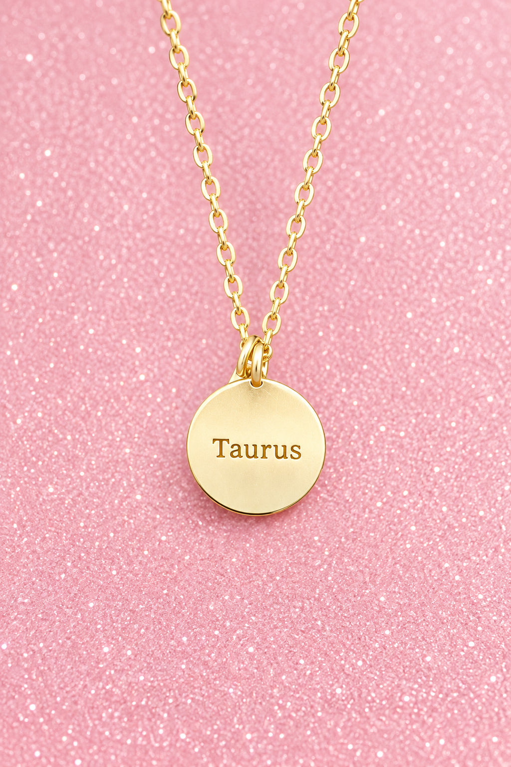 Vintage Gold Tone Lapis Lazuli Star and Taurus/Constellation Charm Pendant Necklace