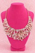 Paparazzi Zi Collection The Deborah Rose Gold Statement Necklace