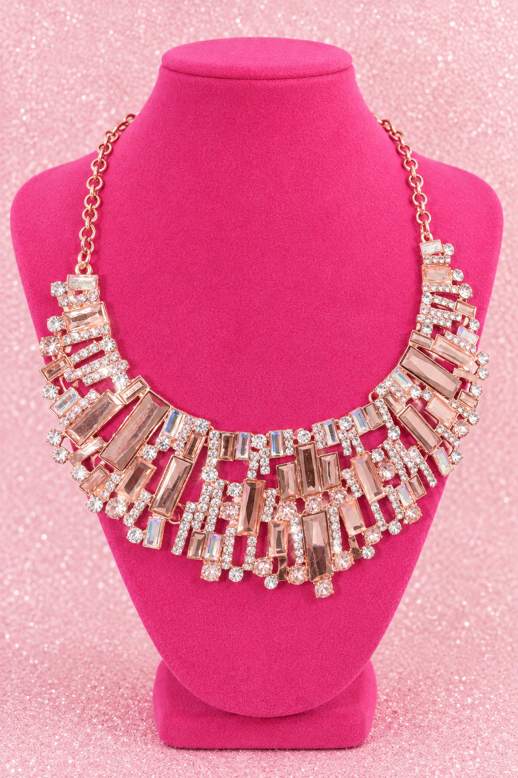Paparazzi Zi Collection The Deborah Rose Gold Statement Necklace