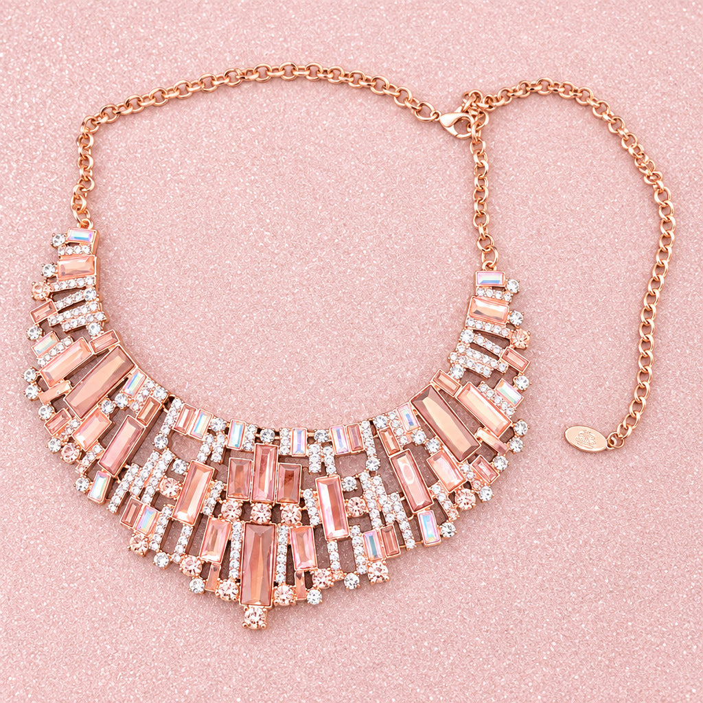 Paparazzi Zi Collection The Deborah Rose Gold Statement Necklace