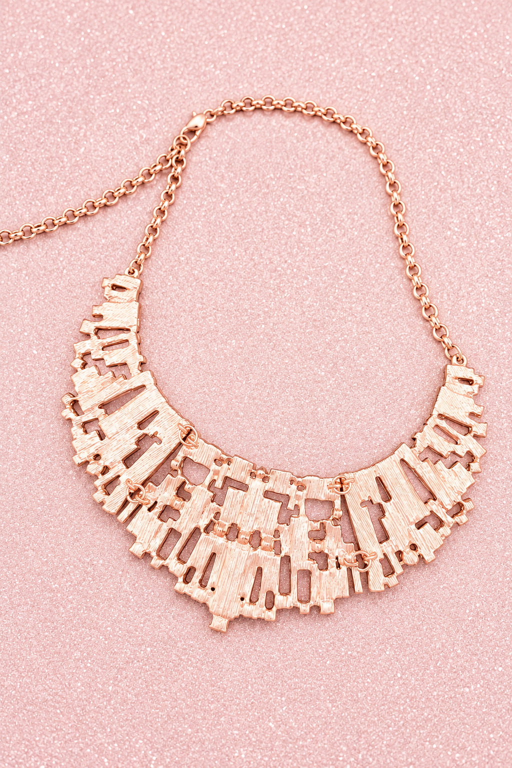 Paparazzi Zi Collection The Deborah Rose Gold Statement Necklace