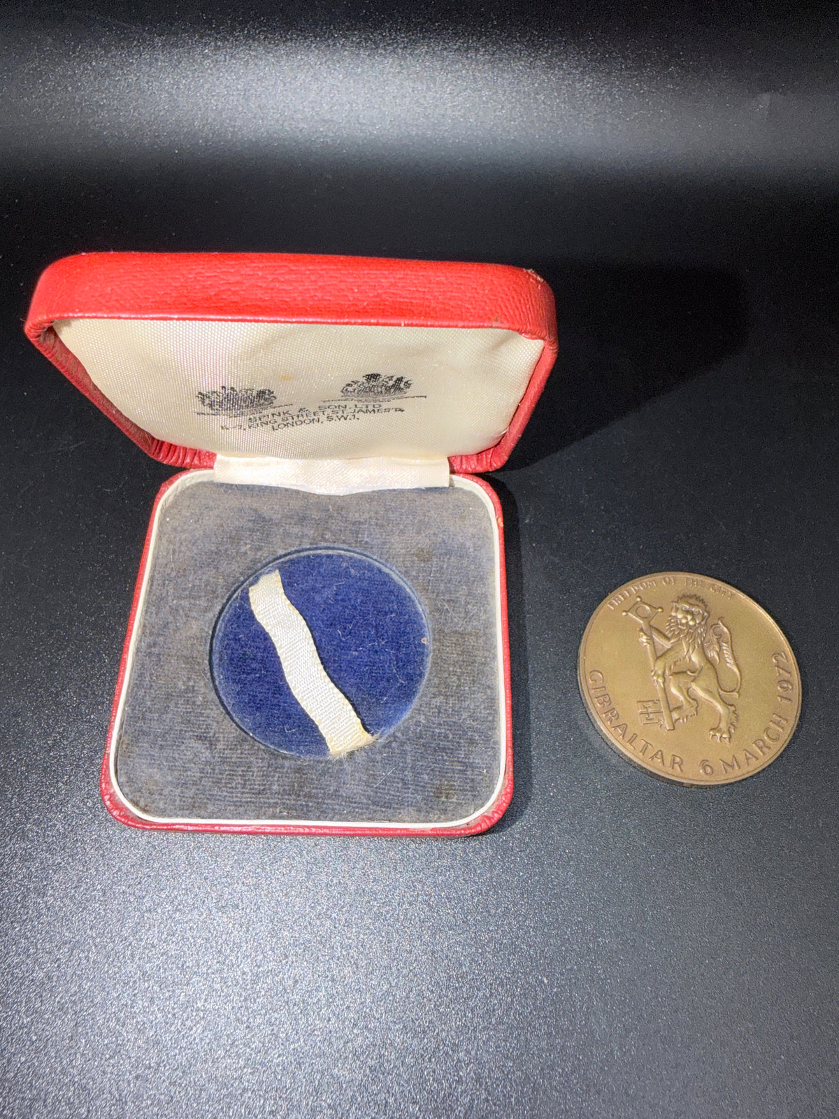 1972 Royal Engineers Bicentenary in Gibraltar Bronze Commemorative Medal