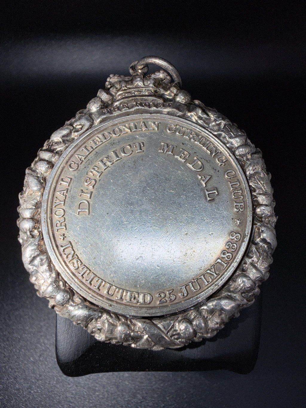 Antique Victorian Scottish Sterling Silver Royal Caledonian Curling Medal