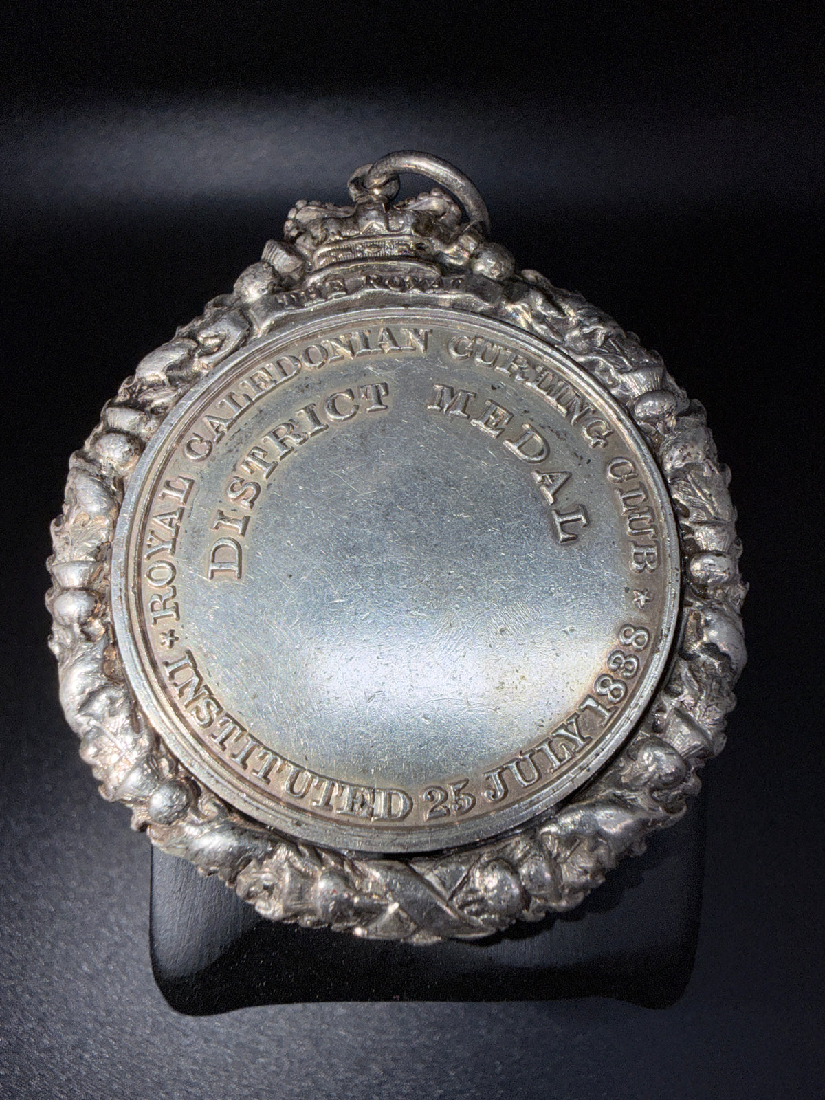 Antique Victorian Scottish Sterling Silver Royal Caledonian Curling Medal
