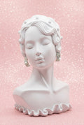 2000's Vintage Crystal Embellished C-Shape Curved Hoop Earring