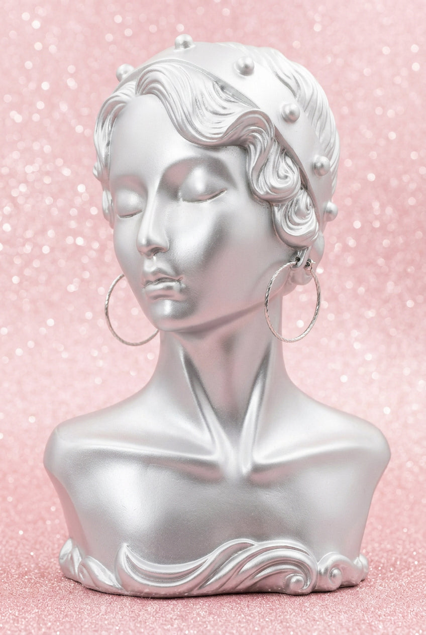 1990s Silver-tone Twisted Texture Hoop Earrings
