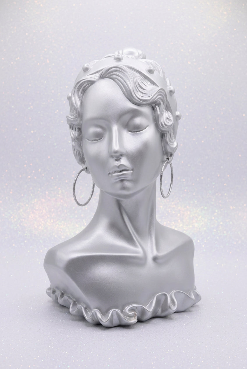 1990s Silver-tone Twisted Texture Hoop Earrings