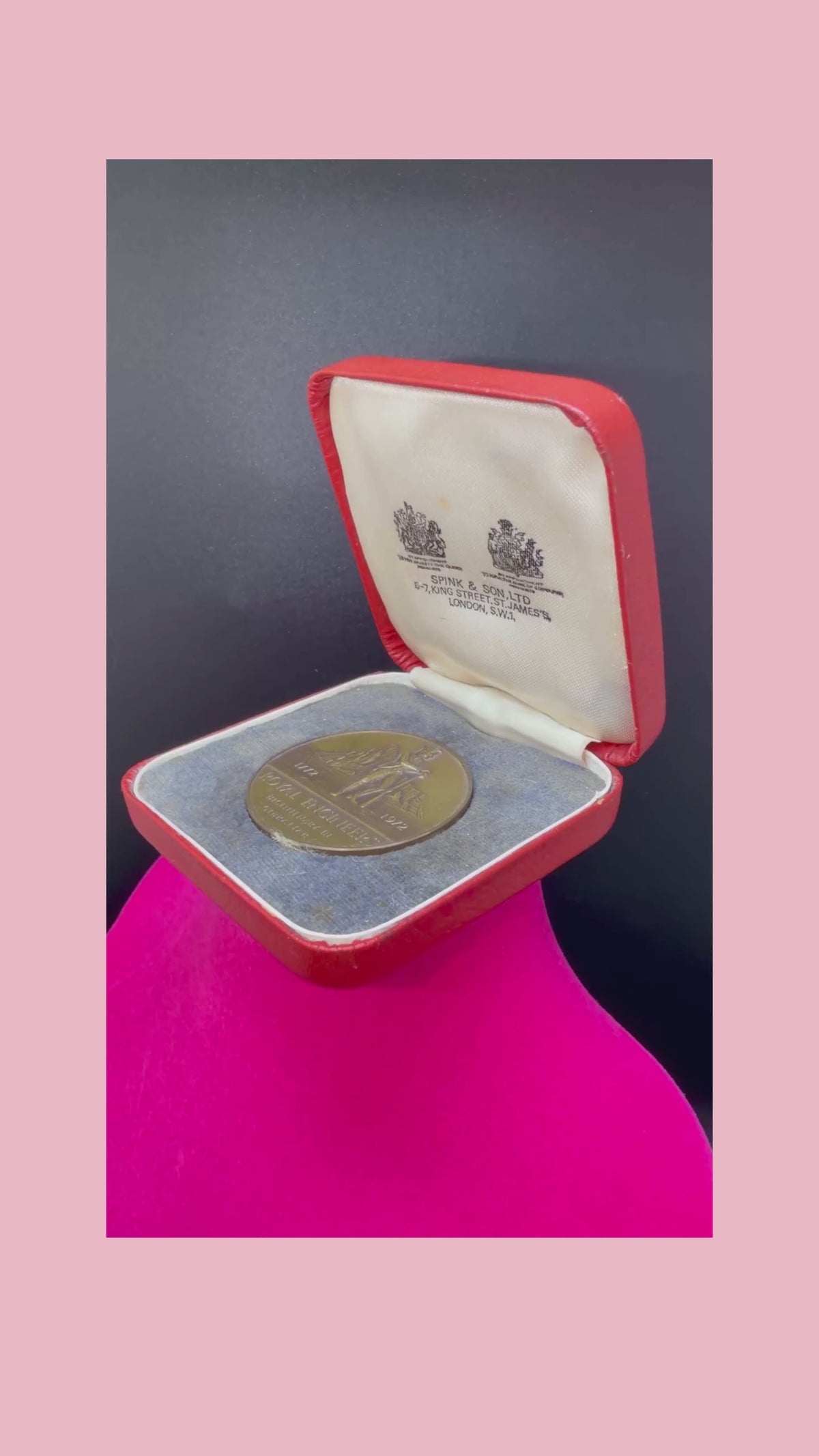 1972 Royal Engineers Bicentenary in Gibraltar Bronze Commemorative Medal
